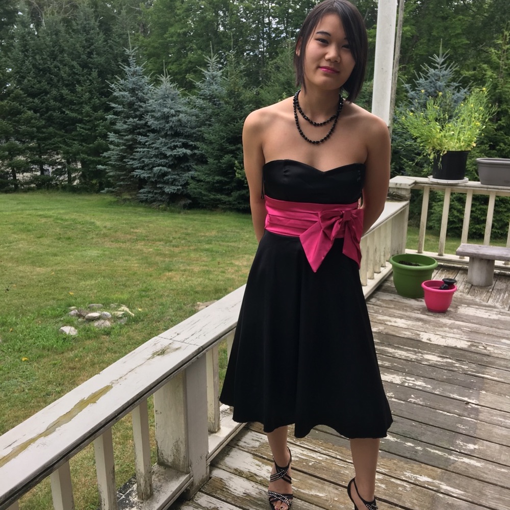 Satin prom dress. YNES. New. Made in USA.